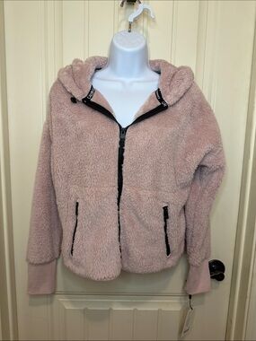 Calvin Klein Performance Cozy Plush Hooded Jacket - Pink